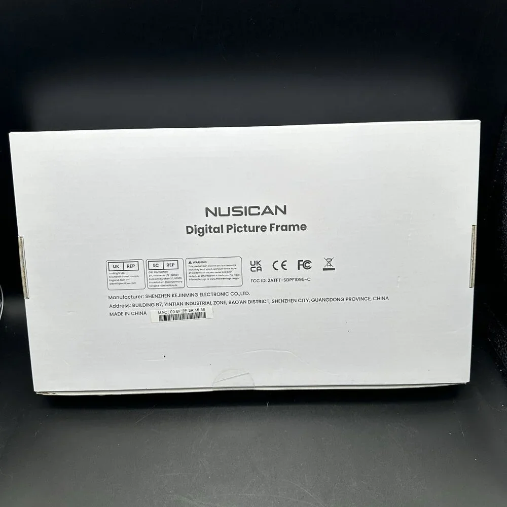 Digital Picture Frame 10.1" Digital Photo Frames Touch Screen NUSICAN Wifi Cloud - Picture 2 of 7